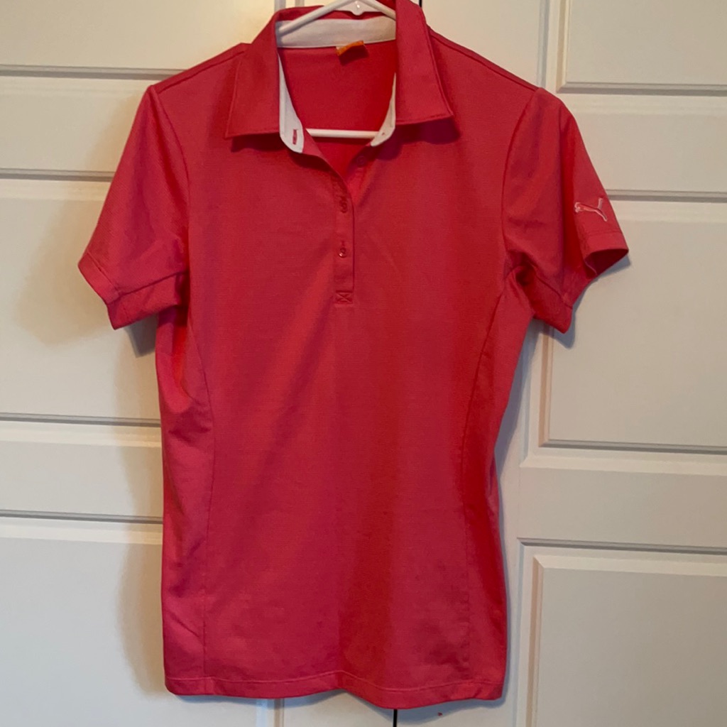 Pink Puma Golf Shirt